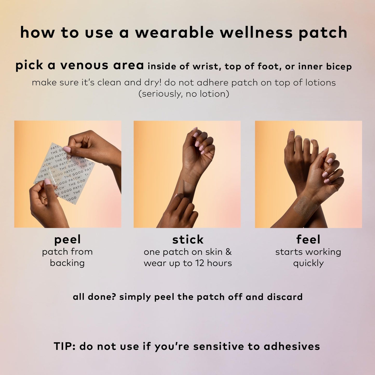 Nite Nite Sleep Patch by The Good Patch – Hemp & Melatonin, Sustained Release (8 Patches)