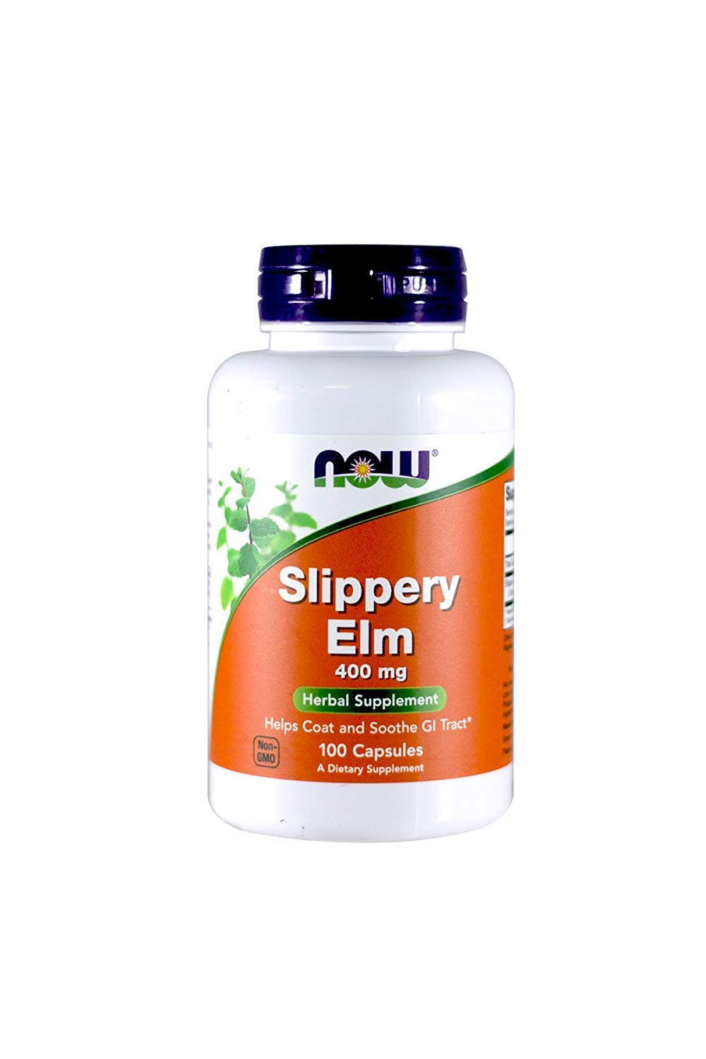 Now Foods Slippery Elm 400mg Capsules – 100-Count (Pack of 2)