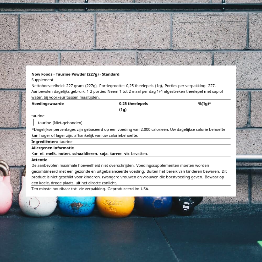 Now Foods: Taurine Nervous System Health, 8 oz