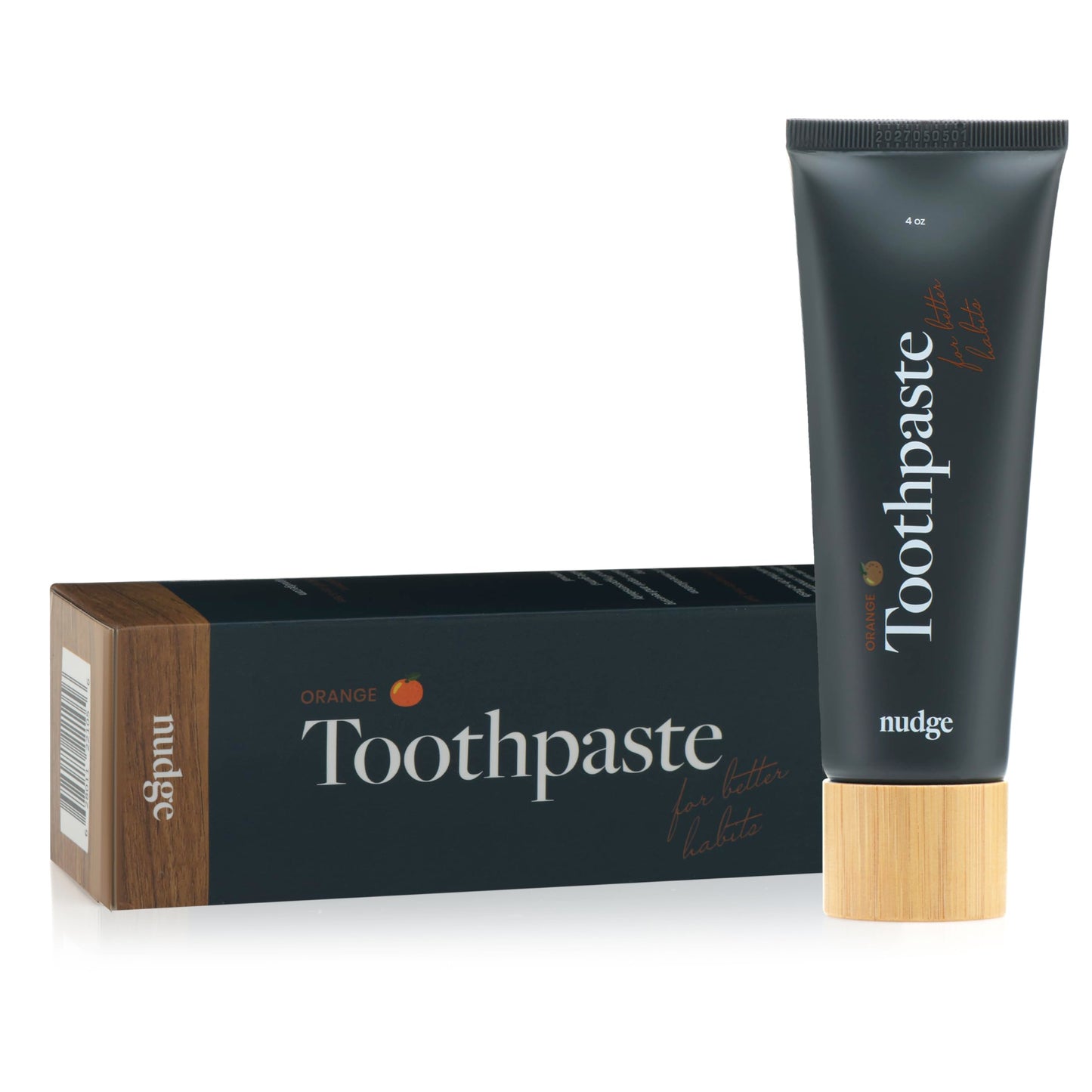 Nudge Nano Hydroxyapatite Toothpaste Remin+ Orange, 4 oz – Fluoride/SLS-Free