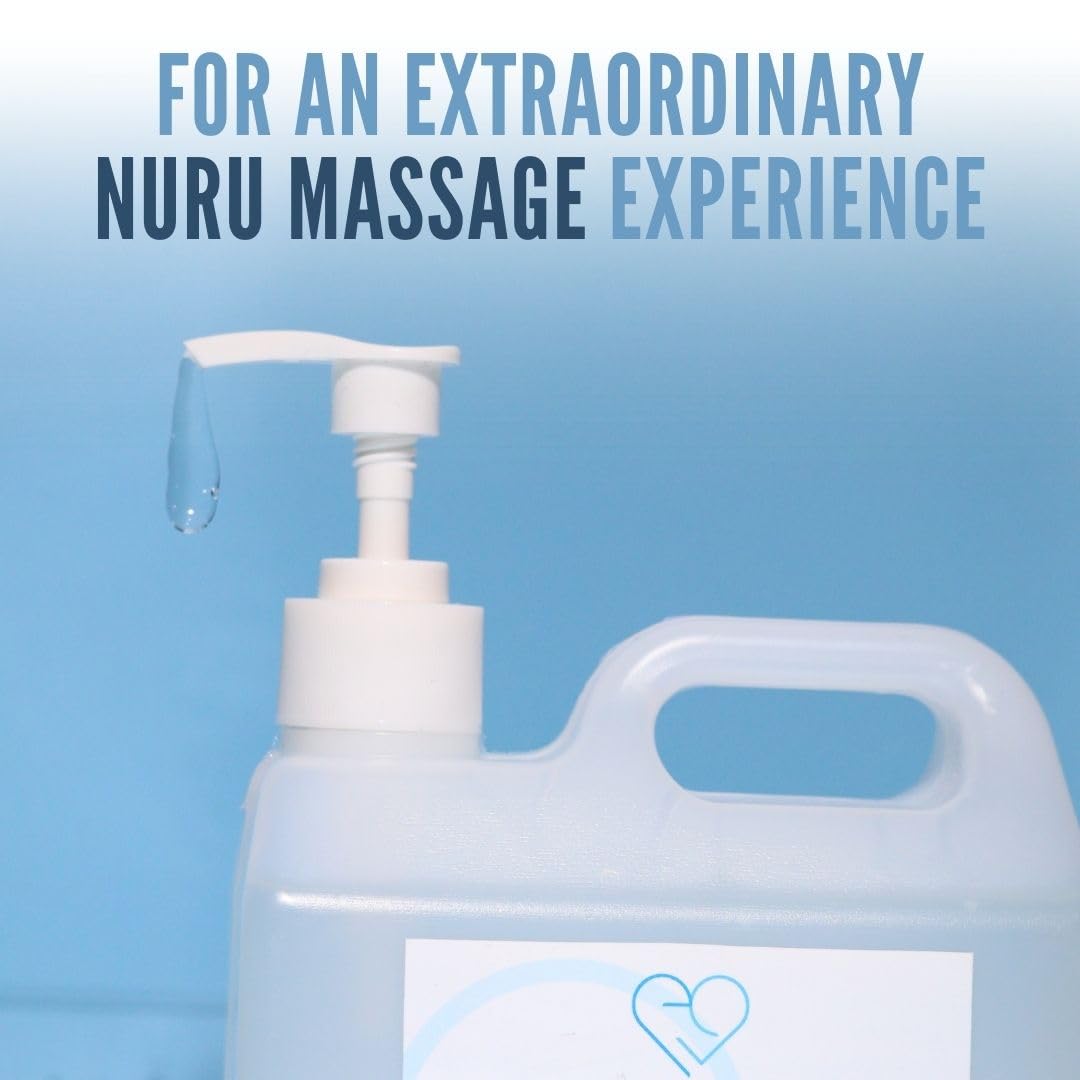 Nuru Massage Therapy Gel | Colorless & Unscented | Water-Based Nuru Gel 33.8 Fl Oz with Aloe Vera, Seaweed, Green Tea, Liquorice & Vitamin B5