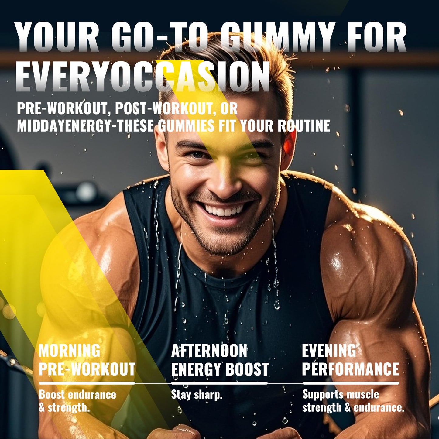 NUTRAGOGO Creatine Monohydrate Gummies – 5g per Serving, Sugar Free, Vegan | Pineapple Electrolyte Chews, 135 Count