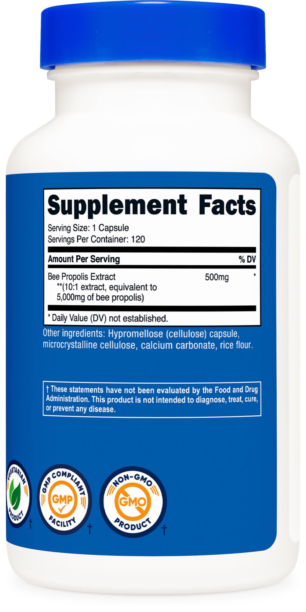 Nutricost Bee Propolis 10:1 Extract — 5,000mg Equivalent, 120 Capsules BritishVita | Premium UK Vitamins & Wellness Supplements