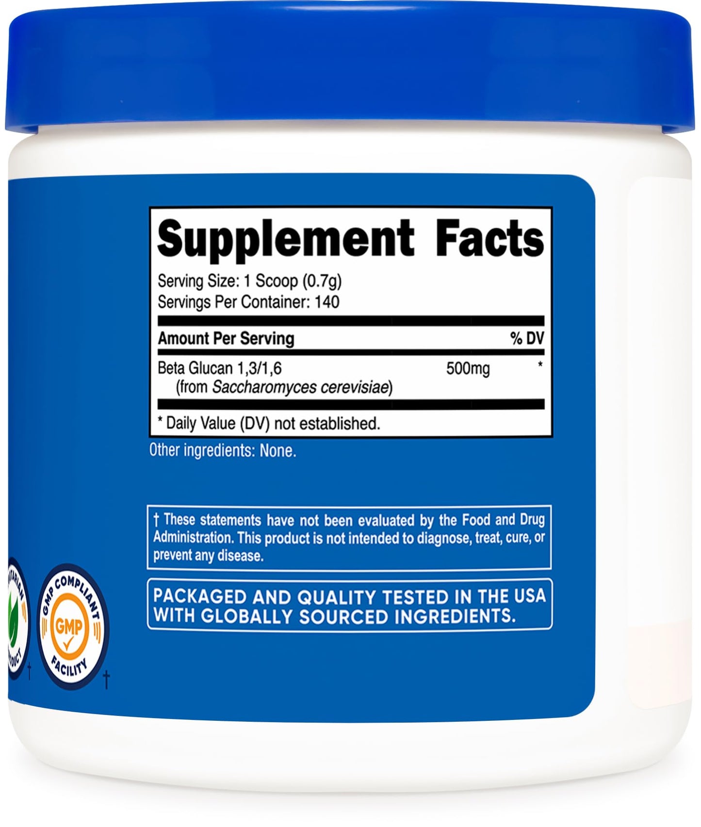 Nutricost Beta Glucan Powder 100g | 1,3/1,6 | Non-GMO