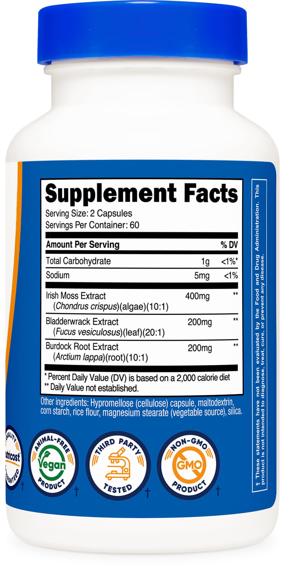 Nutricost Irish Sea Moss Extract 10,000mg – 120 Capsules, 60 Servings, Vegan BritishVita | Premium UK Vitamins & Wellness Supplements