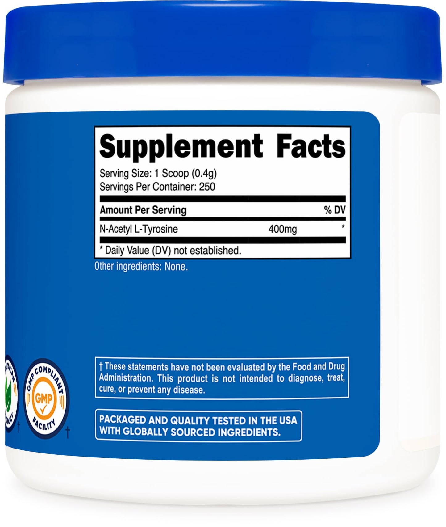 Nutricost Pure N-Acetyl L-Tyrosine (NALT) Powder – 100 Grams