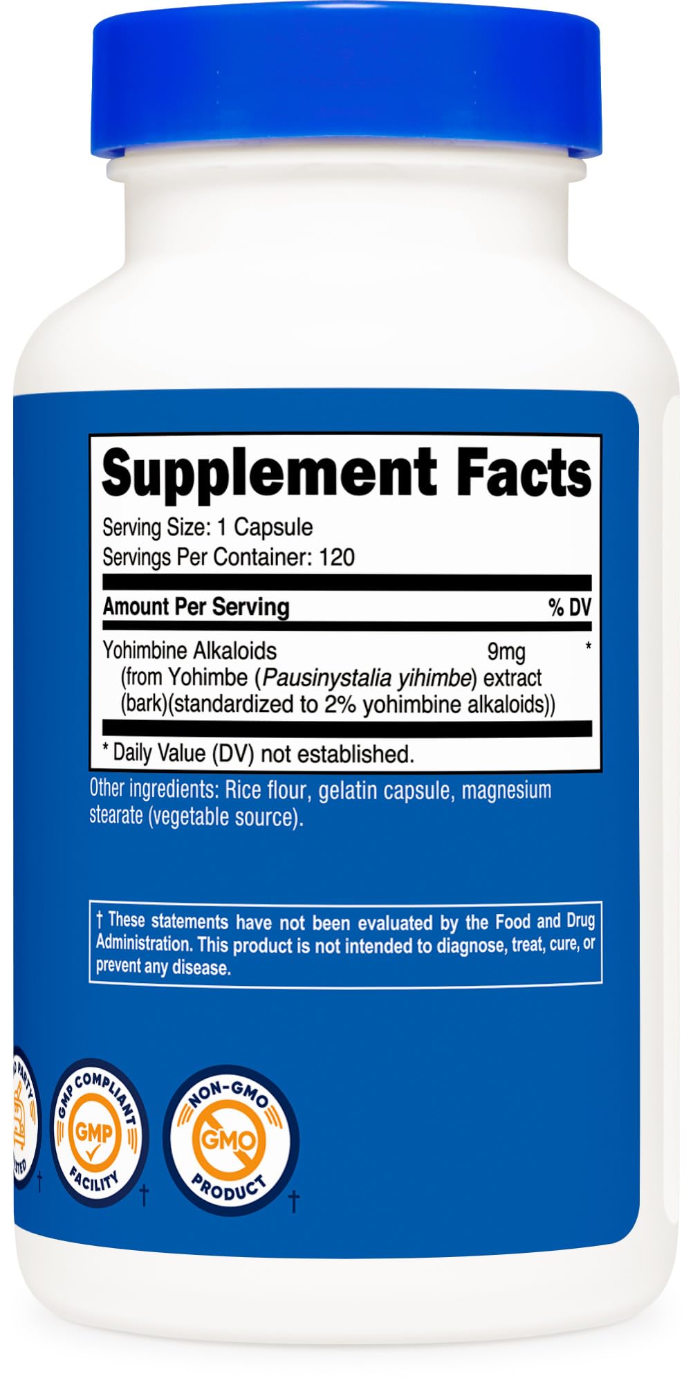 Nutricost Yohimbe Bark Extract 450mg – 120 Capsules, Extra Strength, Gluten Free, Non-GMO BritishVita | Premium UK Vitamins & Wellness Supplements
