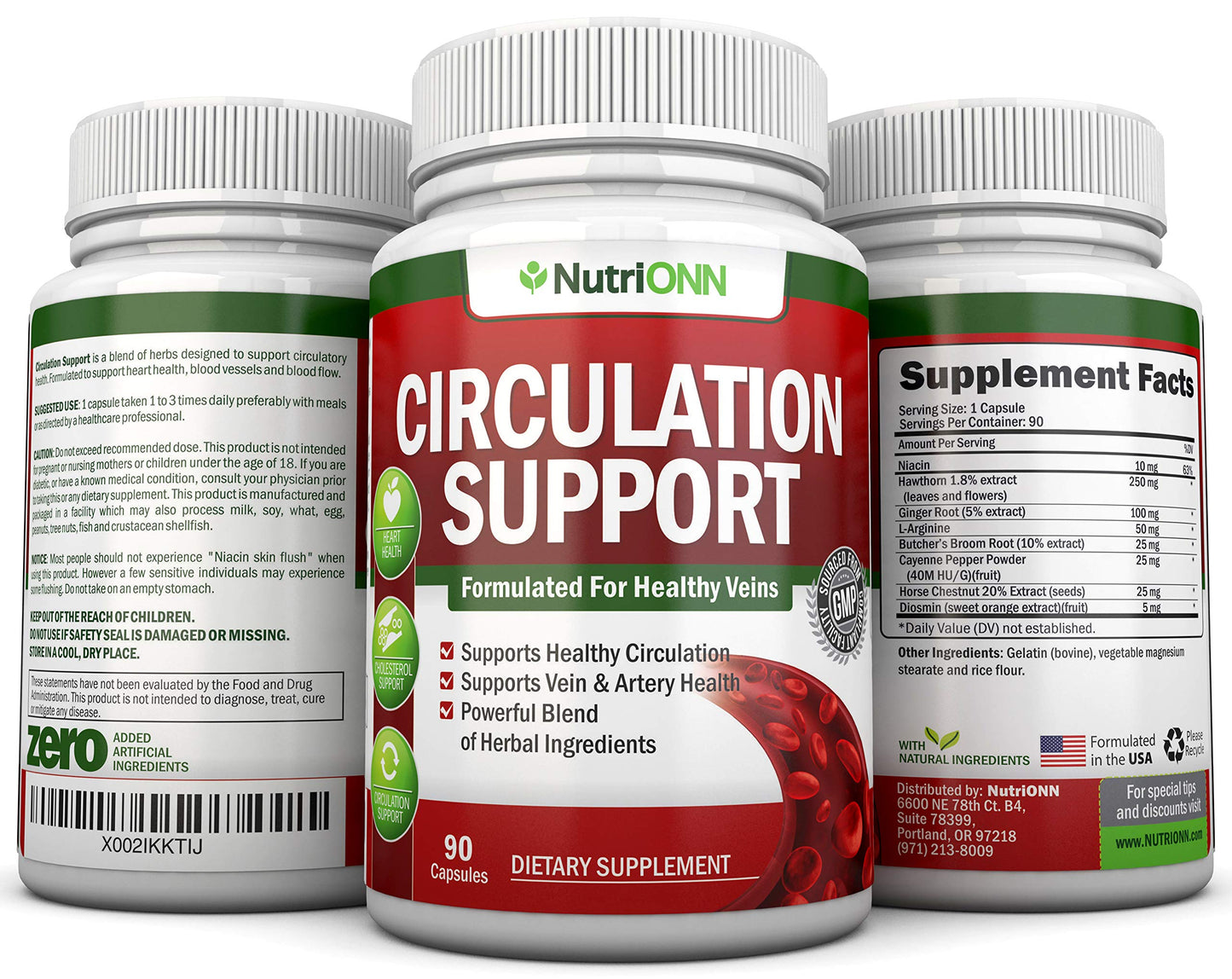 NutriONN Circulation Support – Blood Flow & Leg Comfort