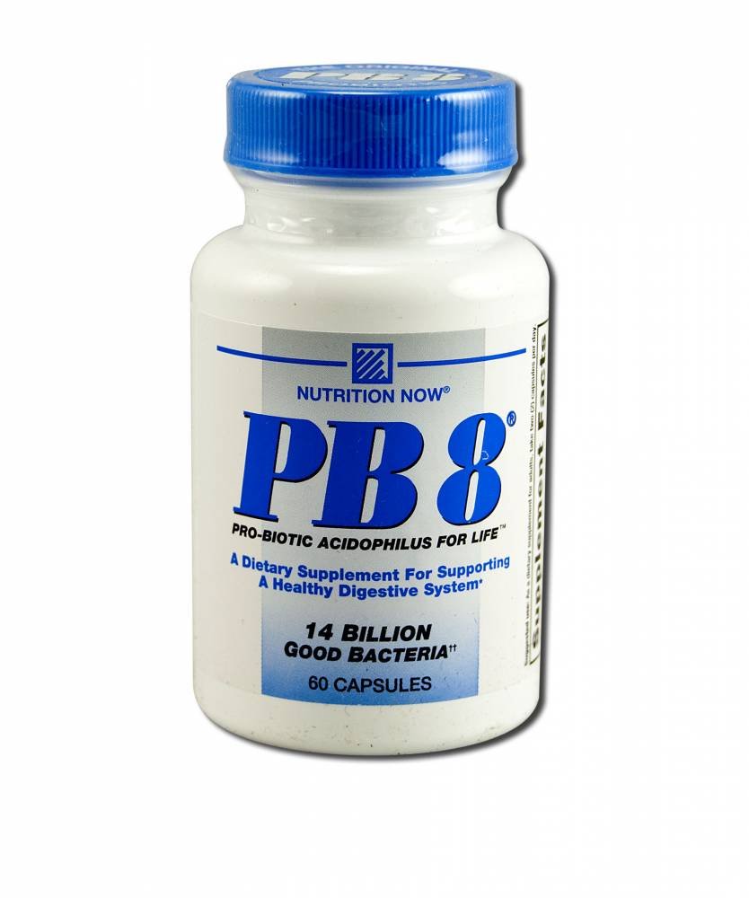 Nutrition Now PB8 Acidophilus Capsules – 60 Count | Gluten Free Probiotic Supplement
