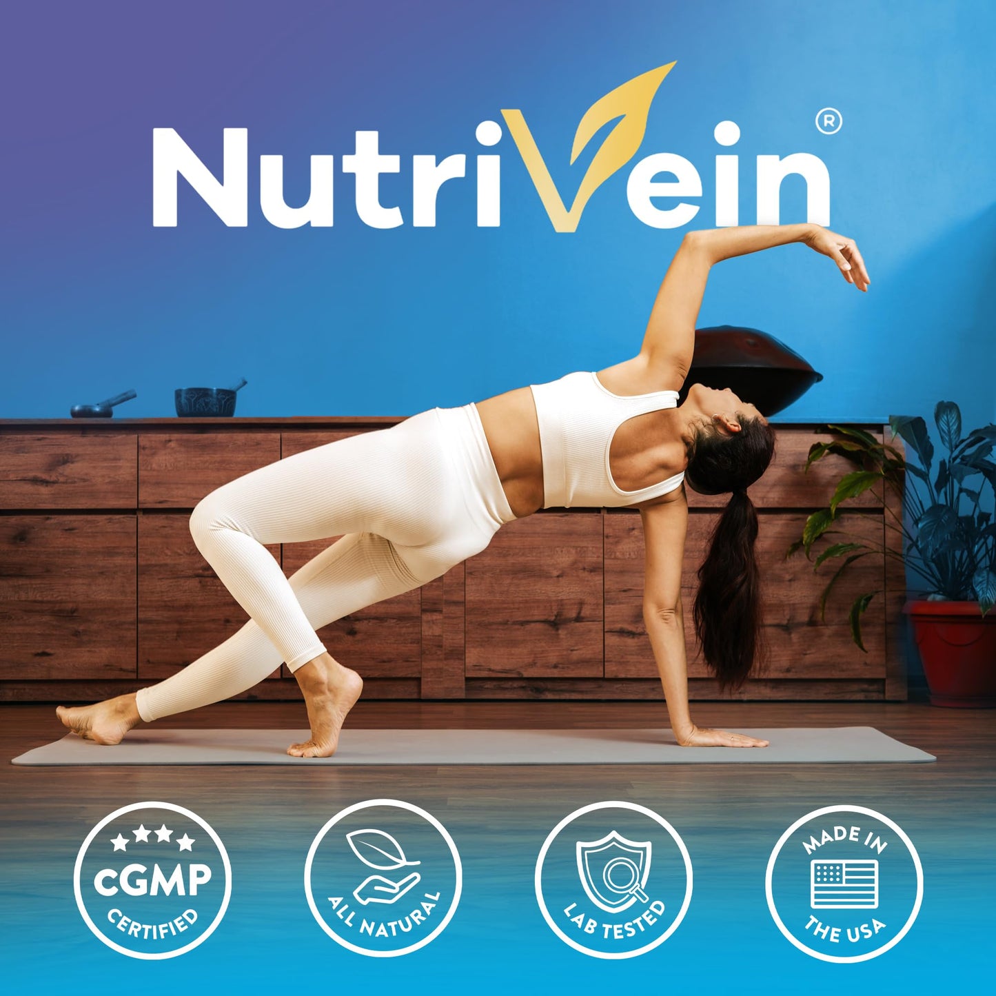 Nutrivein Premium Multi Collagen Pills 2250 mg – 180 Capsules (Type I, II, III, V, X)