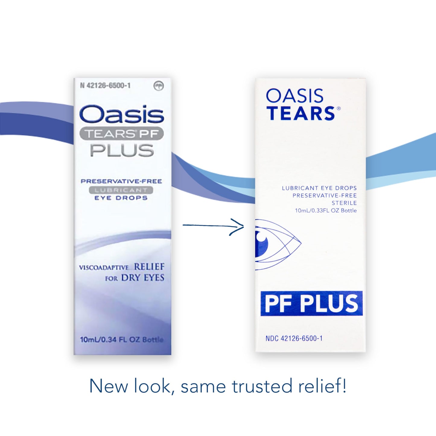 Oasis Tears OT6500 PF Plus Preservative-Free Lubricant Eye Drops – 0.34 fl oz