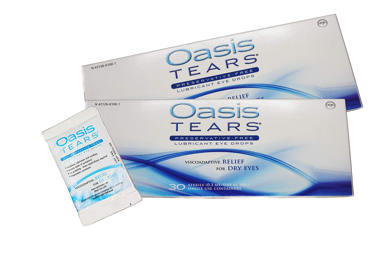 Oasis TEARS Preservative-Free Eye Drops – 65 Vials (2 Boxes + 5-Vial Packet)