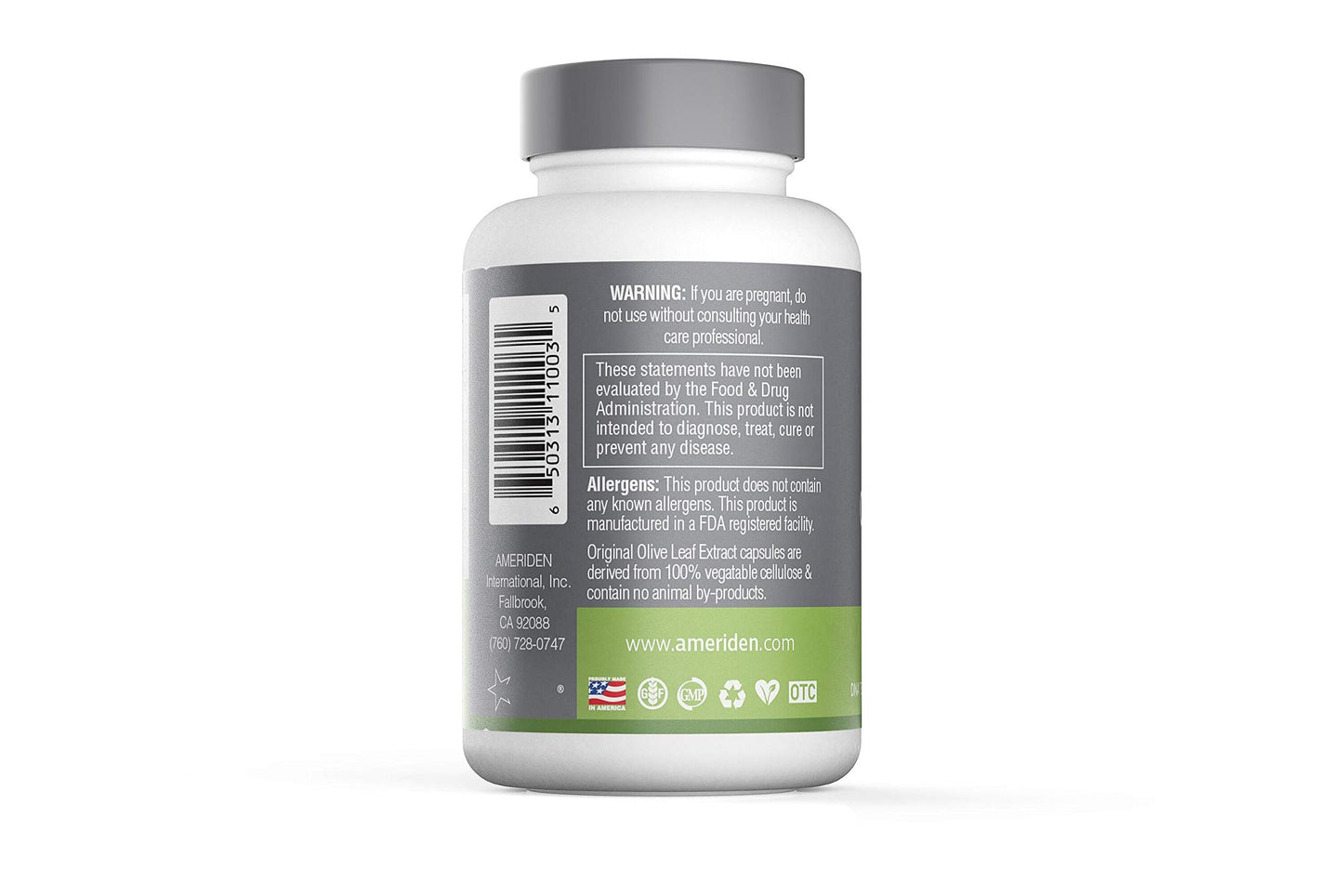OLIVFACTOR Original Olive Leaf Extract – DNA Tested, 20% Oleuropein, 90 Vcaps (525 mg)