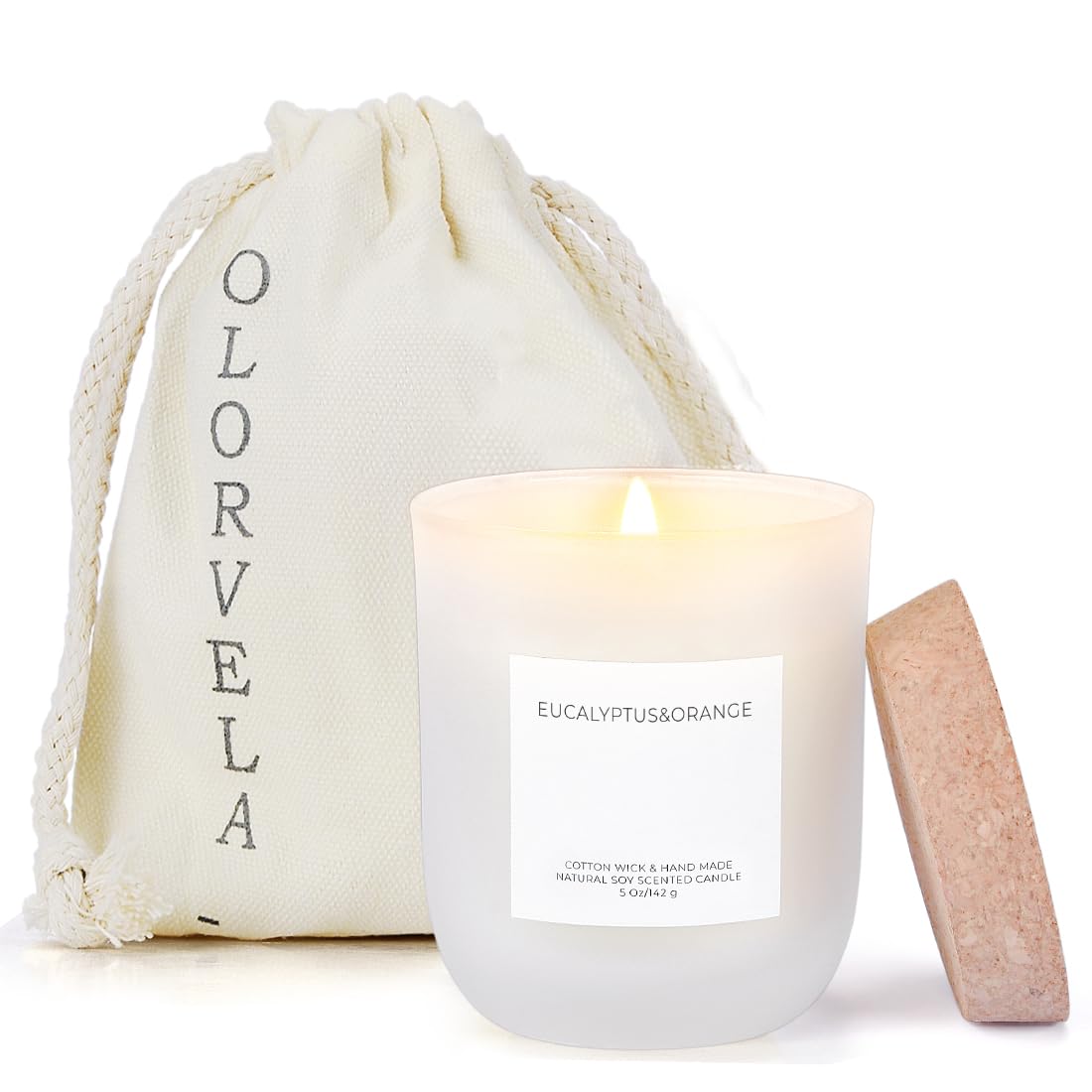 Olorvela Vanilla Soy Candle – 30-Hour, Highly Scented Home Fragrance & Gift