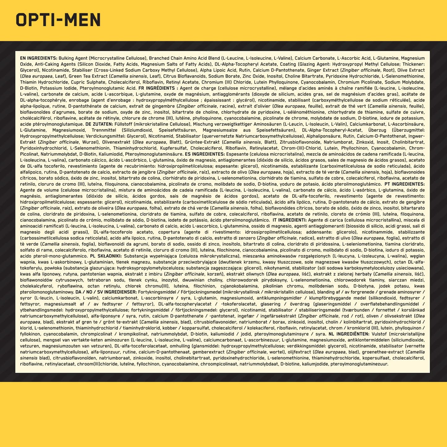 Optimum Nutrition Opti-Men Multivitamin Tablets - Pack of 90 (Packaging May Vary)