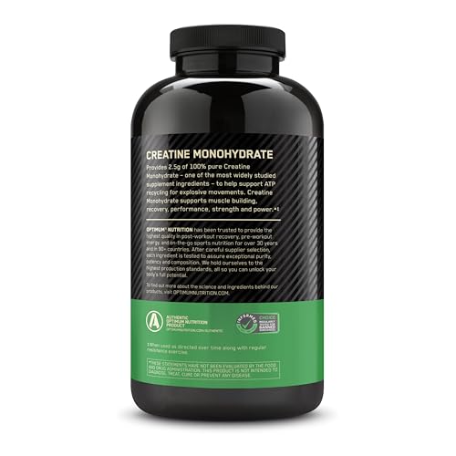 Optimum Nutrition Creatine 2500 Caps – 300 Capsules | 2,500 mg Creapure Monohydrate, Keto Friendly BritishVita | Premium UK Vitamins & Wellness Supplements