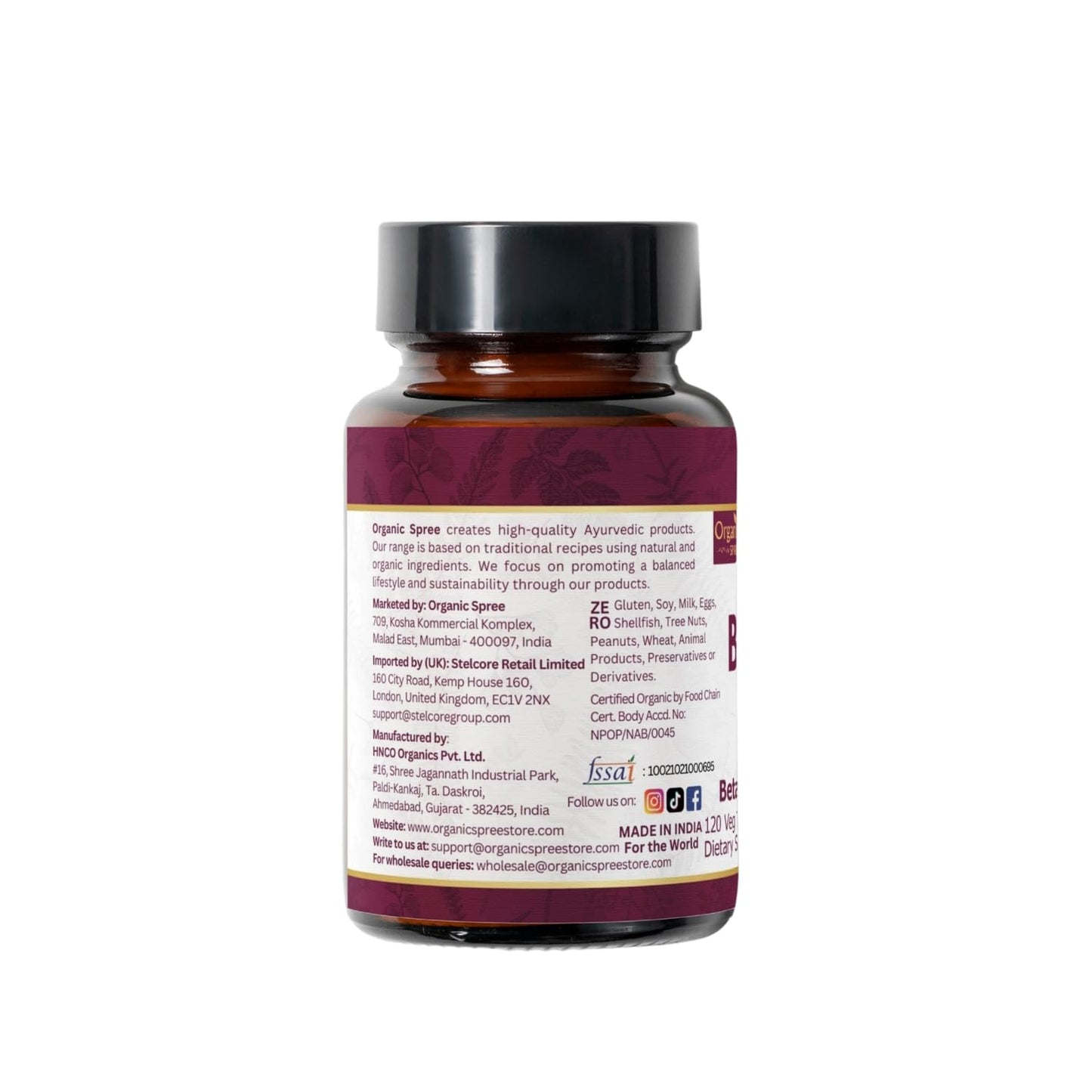 ORGANIC SPREE Beetroot 120 Tablets | Beta Vulgaris (Beetroot) | USDA Organic Certified | Organic and Natural 120tab - Pack of 2