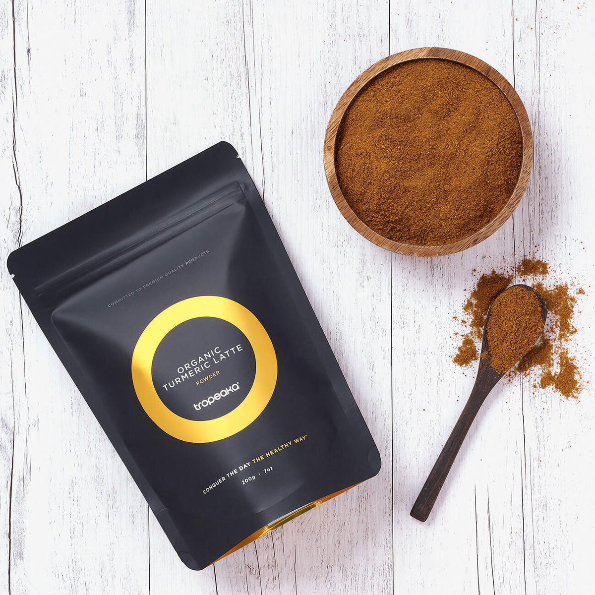 Tropeaka TURMERIC LATTE POWDER Fuss Free Nutrition