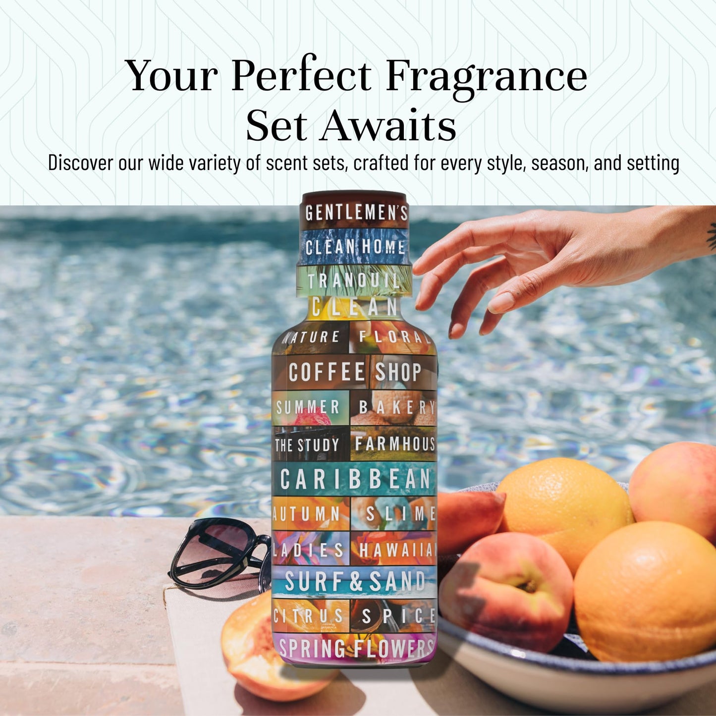 P&J Trading Summer Fragrance Oils Set – 6 Scents (Peach, Strawberry, Plumeria, Coconut, Ocean Breeze, Pina Colada)