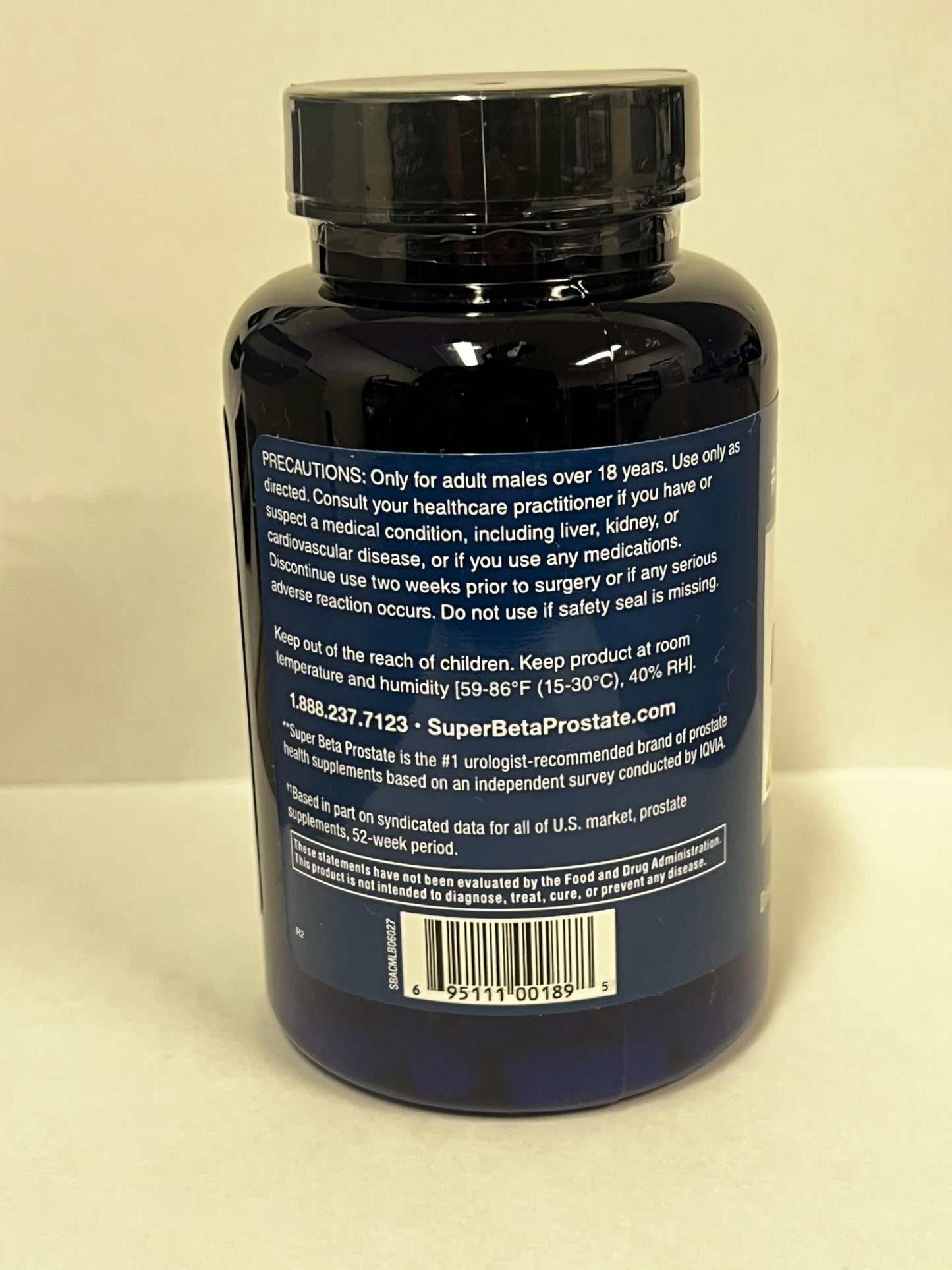 Super Beta Prostate Advanced Prostate Supplement for Men – Beta Sitosterol (Not Saw Palmetto) – 60 Caplets