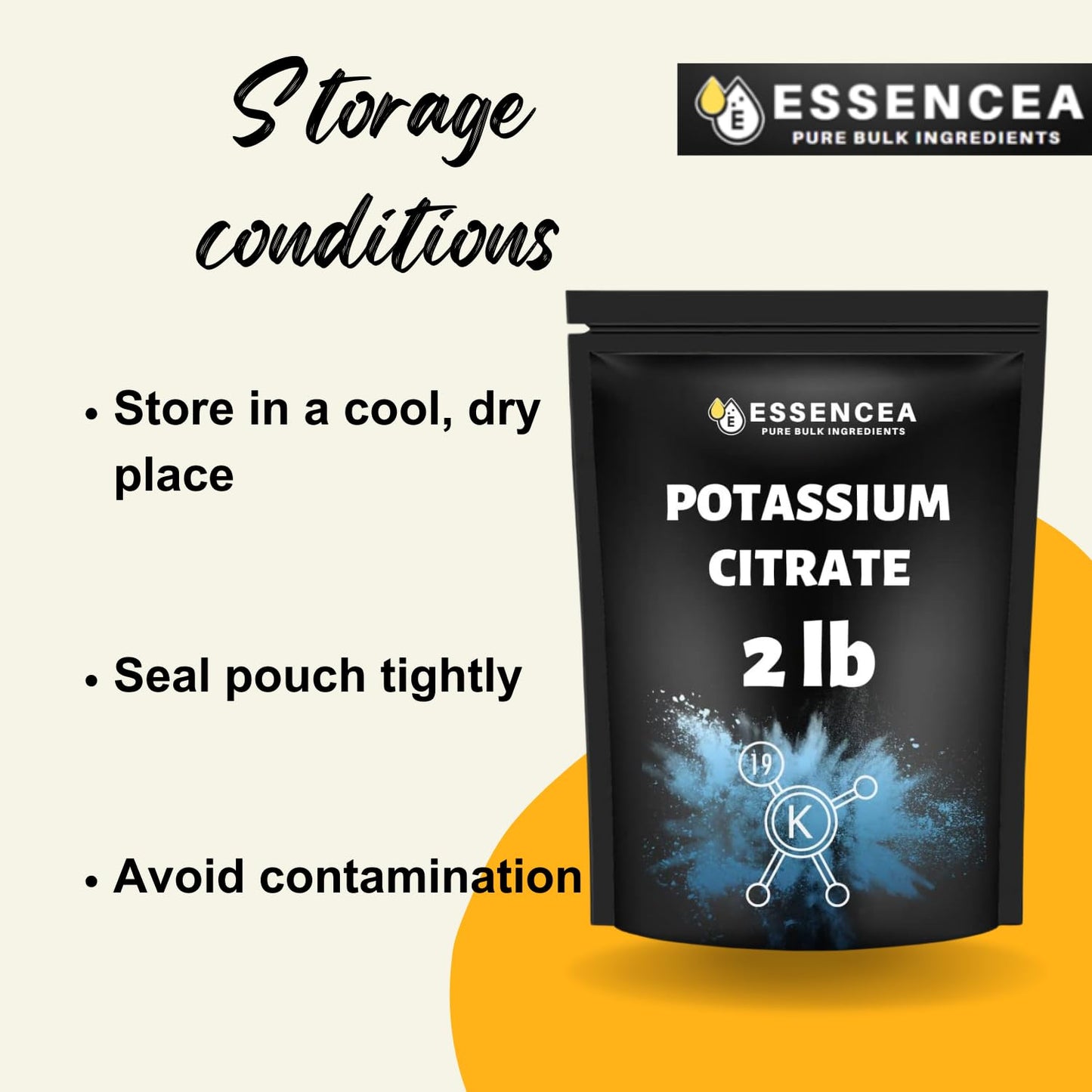 Potassium Citrate Powder 2LB – 100% Potassium Citrate | Essencea Pure Bulk