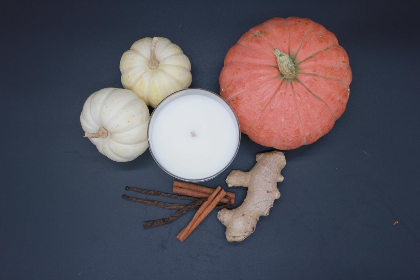 PERIPETI Home Pumpkin Ginger Scented Candle | 8.5oz Soy Wax, Cozy Fall Aromatherapy