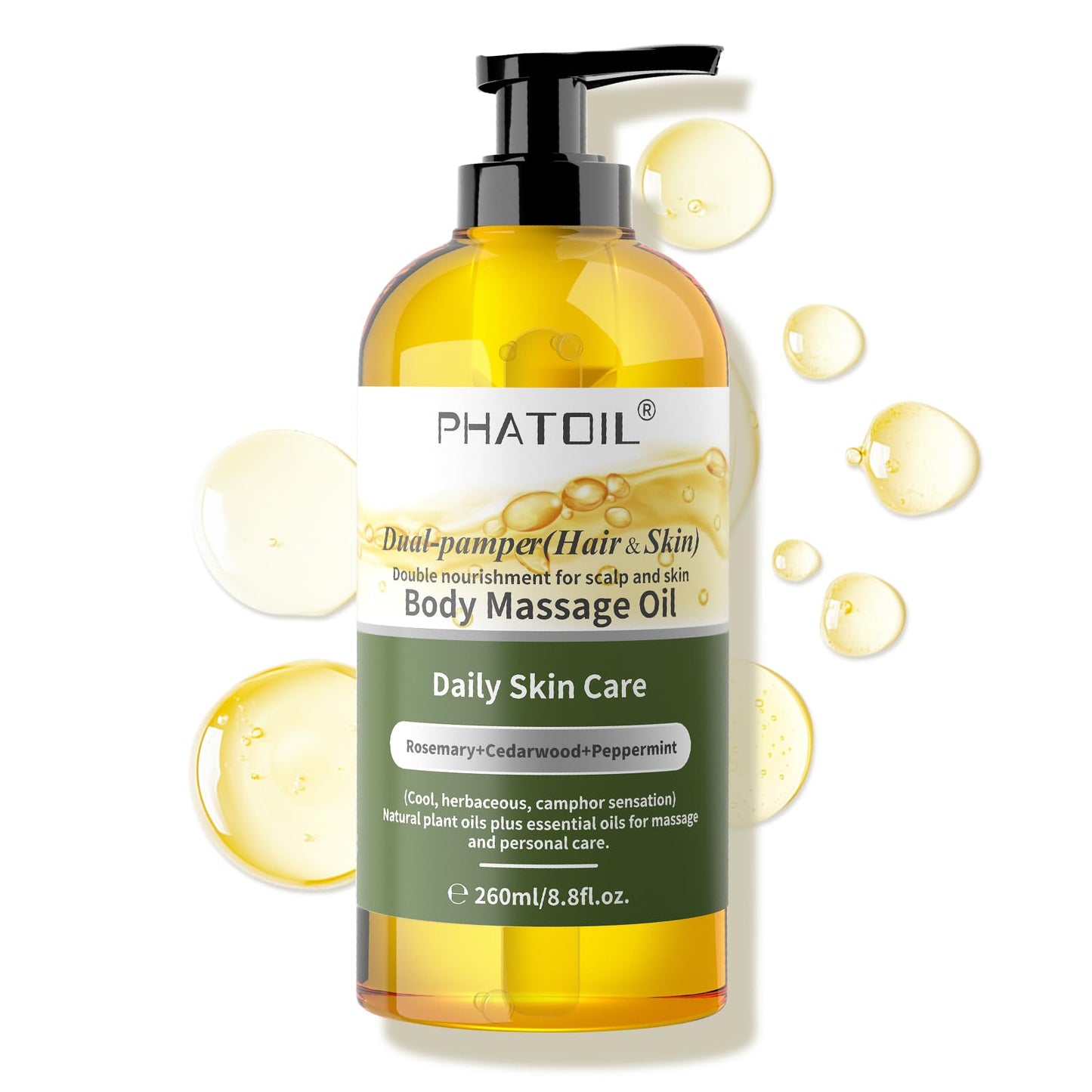 PHATOIL Dual-Pamper Massage Oil – Hair & Skin 260ml