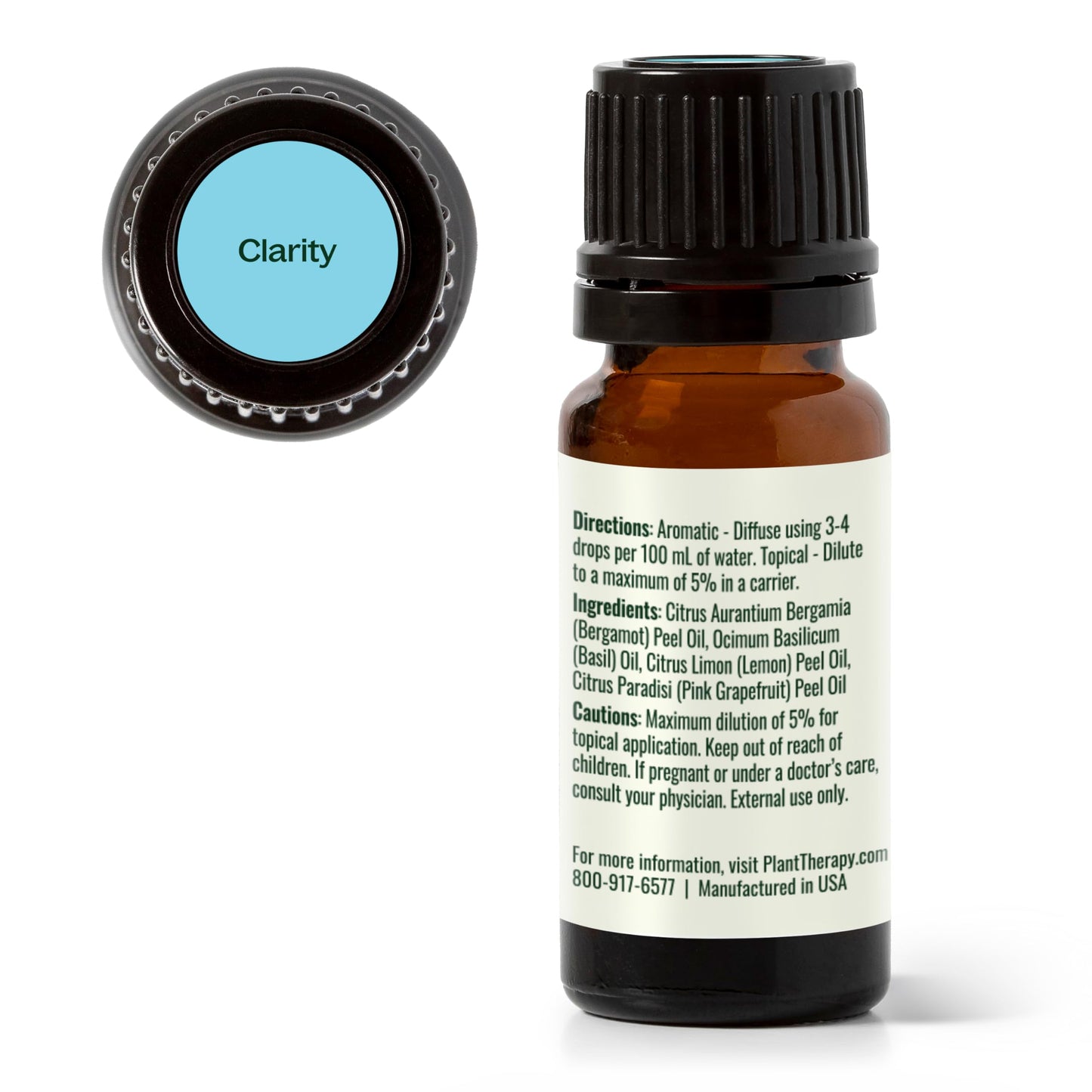 Plant Therapy Clarity Essential Oil Blend 10 mL – Pack of 2, 100% Pure & Undiluted