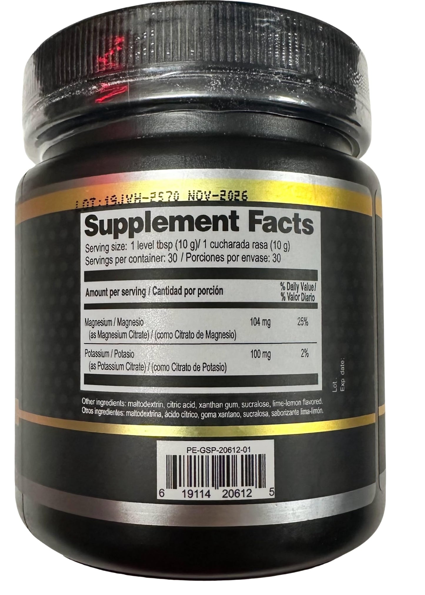 Plantimex Magnesium Potassium Citrate Powder 10.5 oz (300 g) | Dietary Supplement