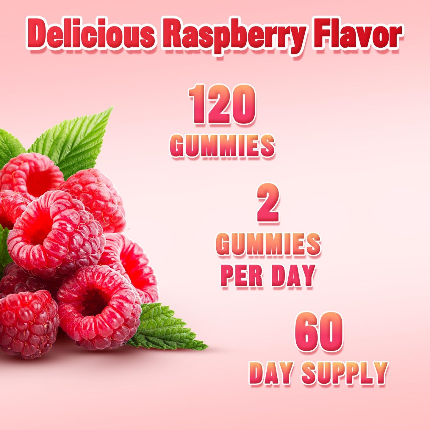 2 Pack Potassium Citrate Gummies – Raspberry, 120 Count | Supports Leg Cramps & Electrolyte Balance