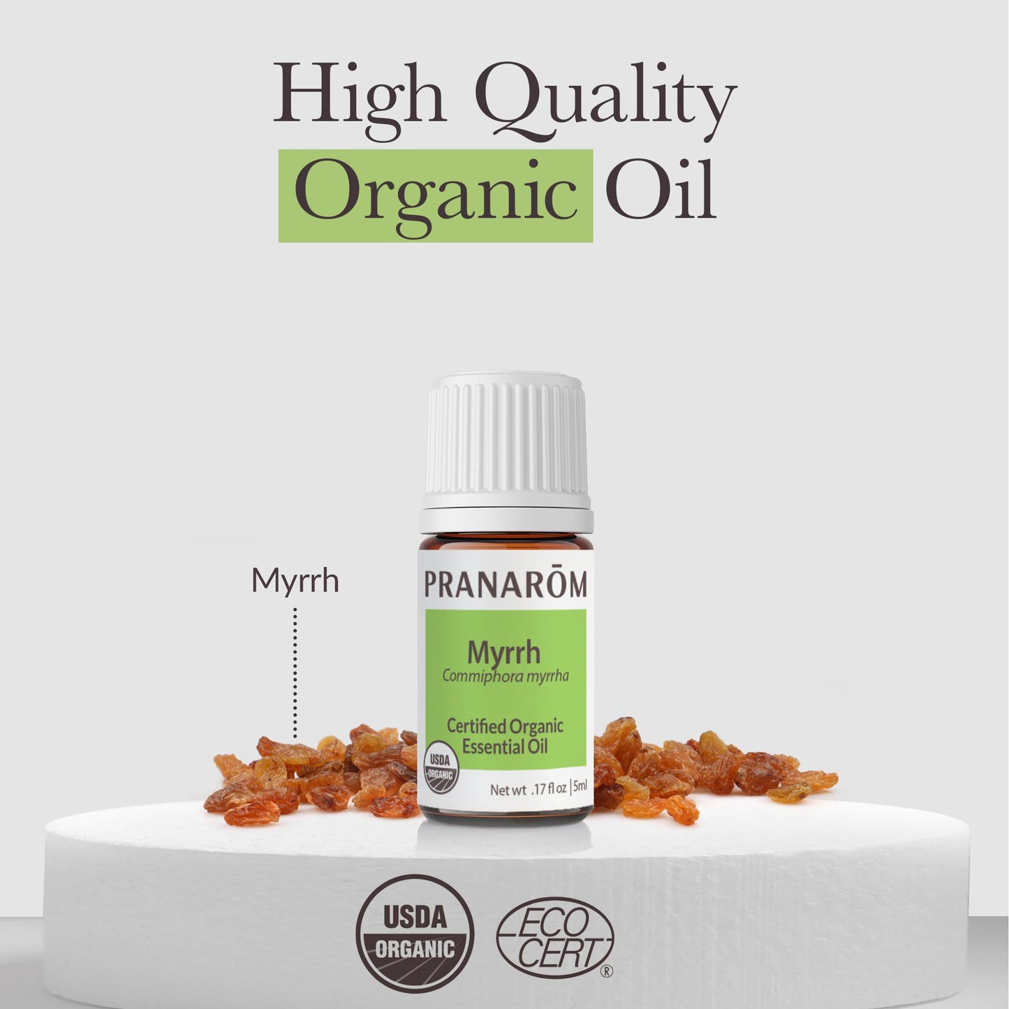 Pranarom Myrrh Essential Oil (5ml) – 100% Pure Organic Therapeutic Grade