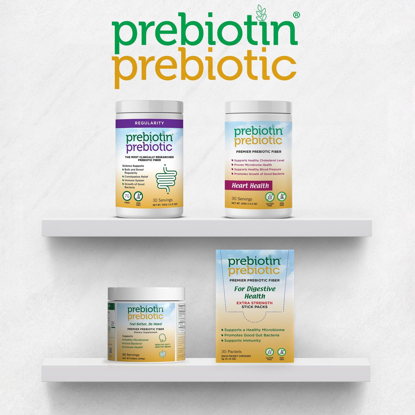 Prebiotin Prebiotic Fiber Powder – 8.68 oz – Digestive Health & Weight Management – Gluten-Free