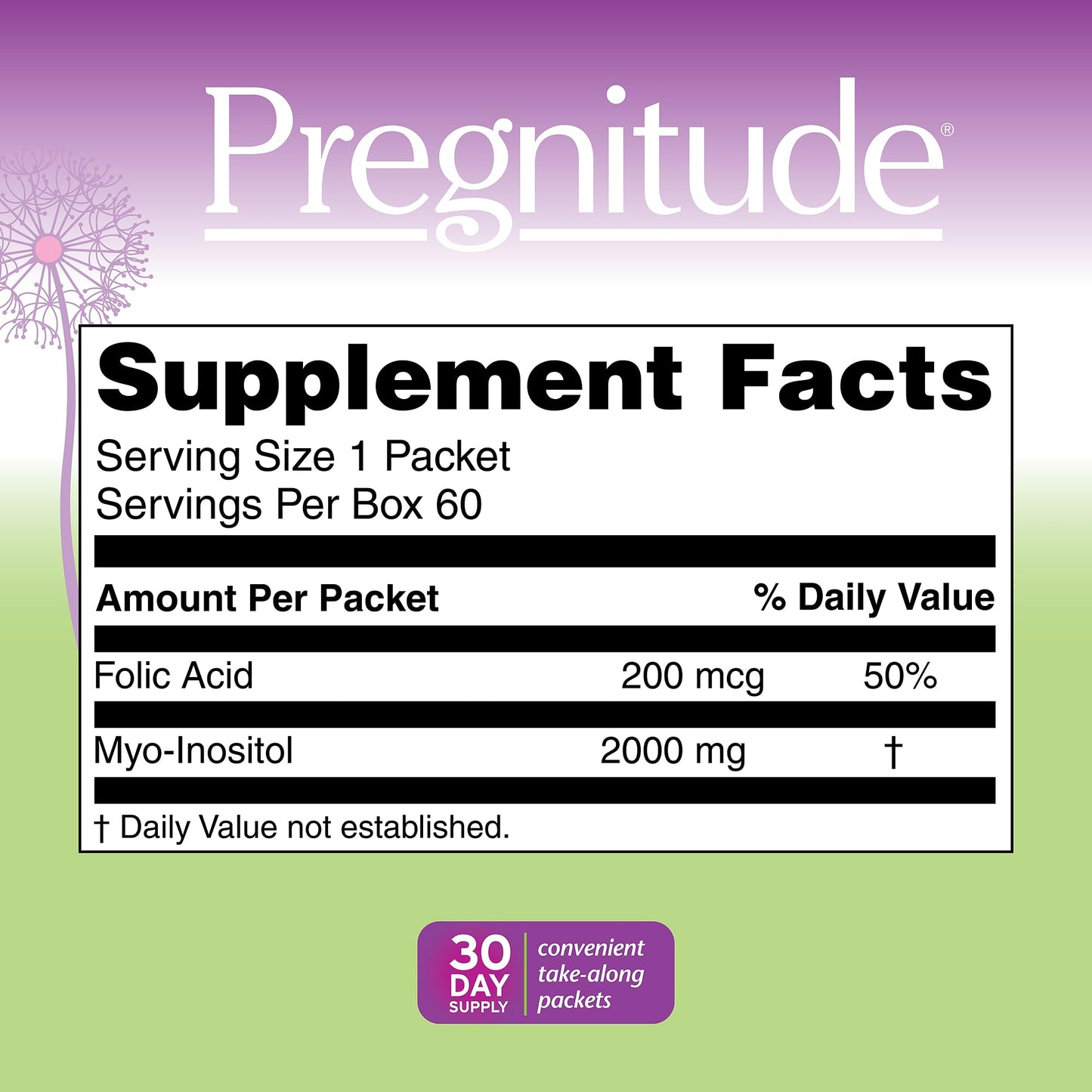 Pregnitude Reproductive Fertility Support – Promote Regular Ovulation & Egg Quality – 60 Packets (30 Day Supply)