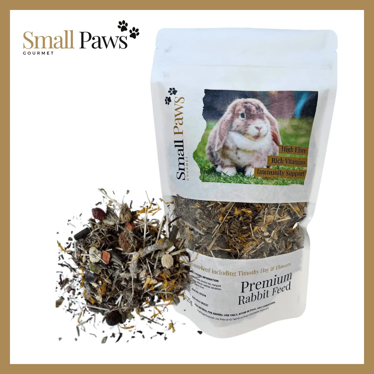 Small Paws Premium Rabbit Feed Small Paws Gourmet