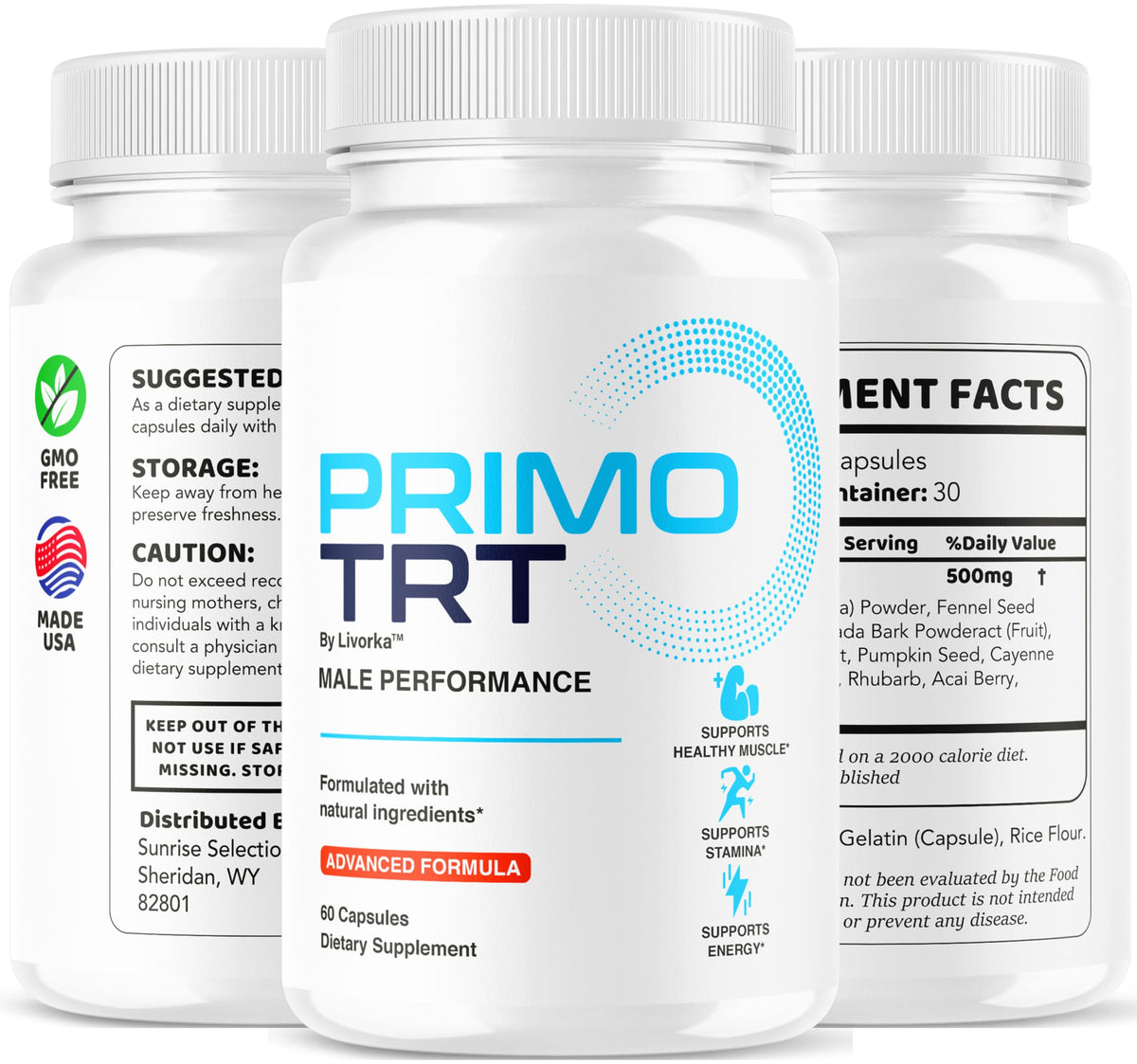 Primo TRT Pills (5 Pack) – Official Male TRT Capsules, 300 Capsules BritishVita | Premium UK Vitamins & Wellness Supplements