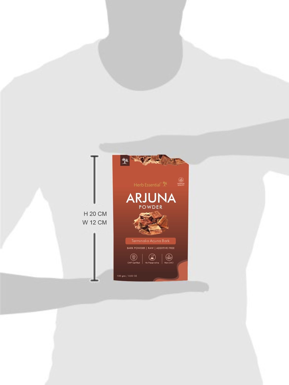 Herb Essential Arjuna Powder 2x100g – Terminalia Arjuna Bark, Vegan, GMP Certified BritishVita | Premium UK Vitamins & Wellness Supplements