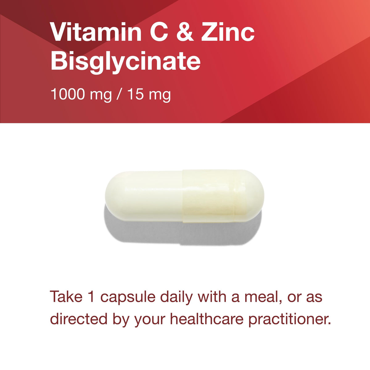 PROTOCOL FOR LIFE BALANCE C-1000 + Zinc-15 - Vitamin C & Zinc Bisglycinate - Immune Support Supplement - Antioxidants Supplement - with Ascorbic Acid - 120 Veg Capsules BritishVita | Premium UK Vitamins & Wellness Supplements