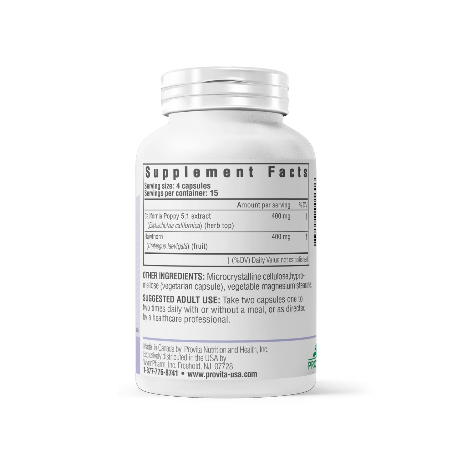 PROVITA Nervine | Natural Relaxation & Nervous System Support | 60 Veg Capsules