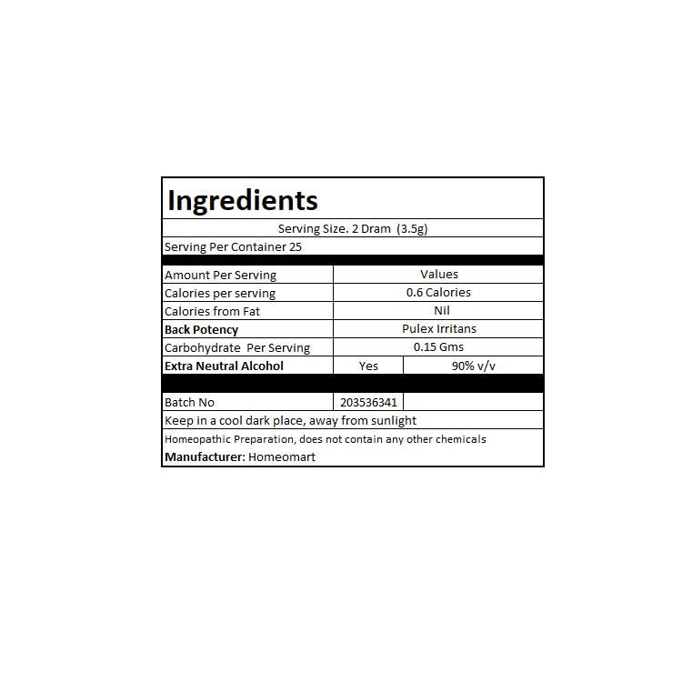 Pulex Irritans Homeopathy Pellets 200C Potency – Pack of 2 | Homeomart