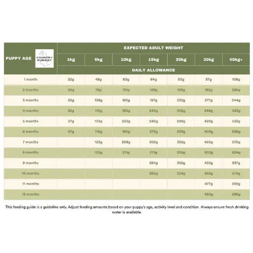 Country Pursuit Premium Puppy Dry Dog Food - 300g Sample Country Pursuit