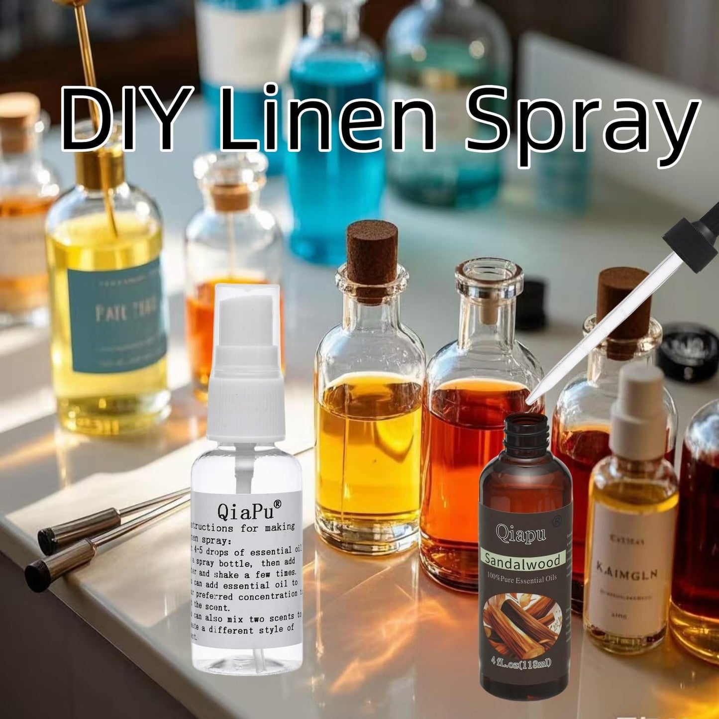 Pure Natural Aromatherapy Essential Oil with Dropper – For Diffusers