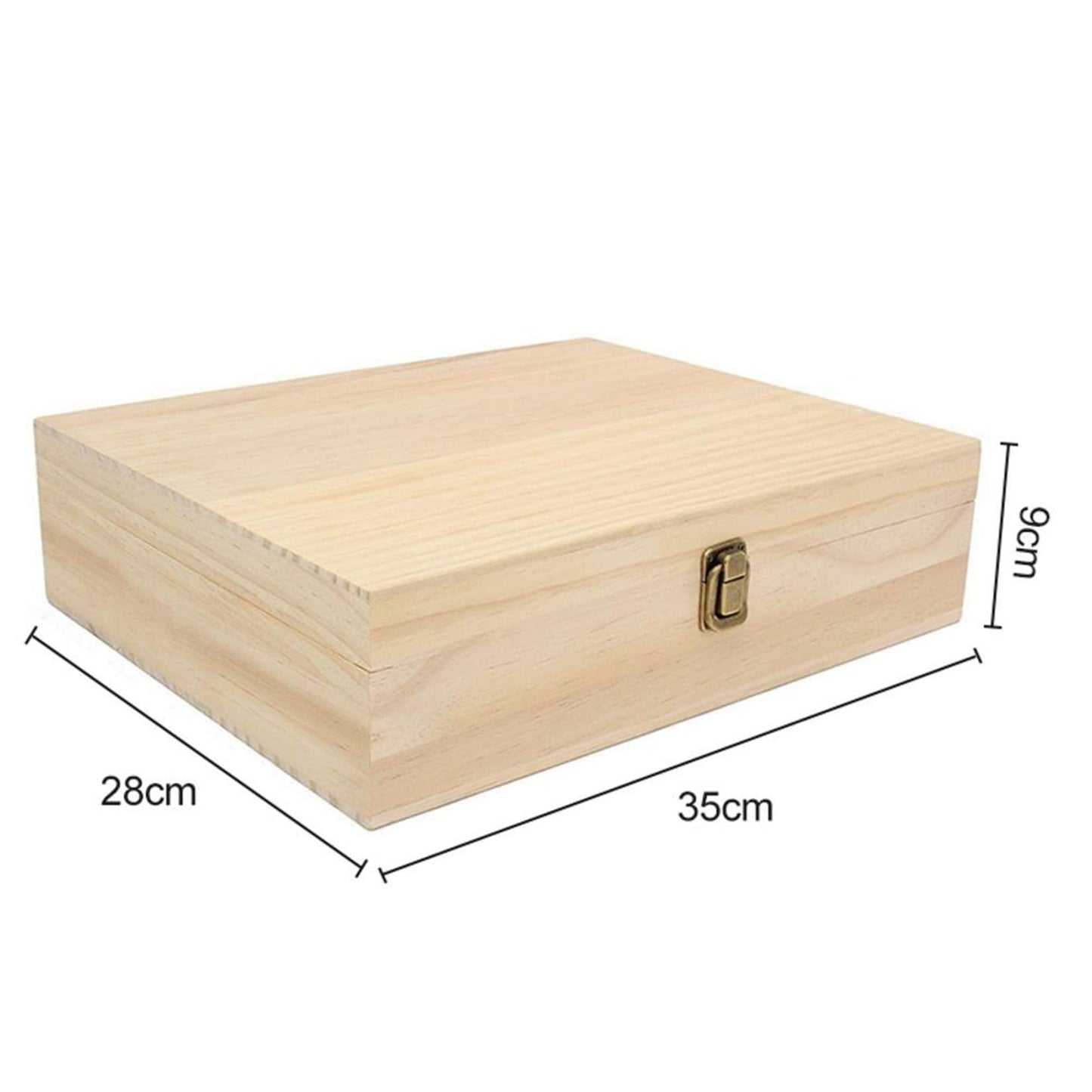 Pure Vie Wooden Essential Oil Box – 74 Bottle Capacity (5–20ml)