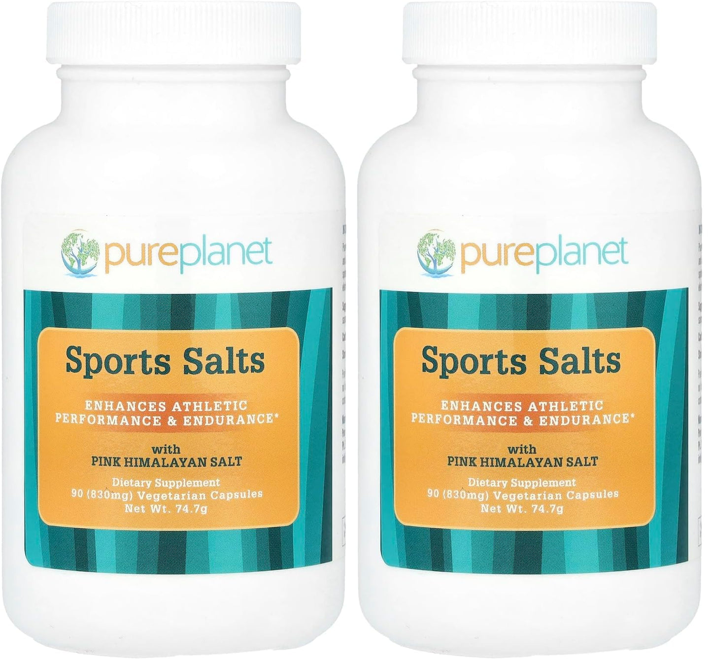 PURE PLANET Sports Salts – 90 Vegetarian Capsules (Pack of 2)