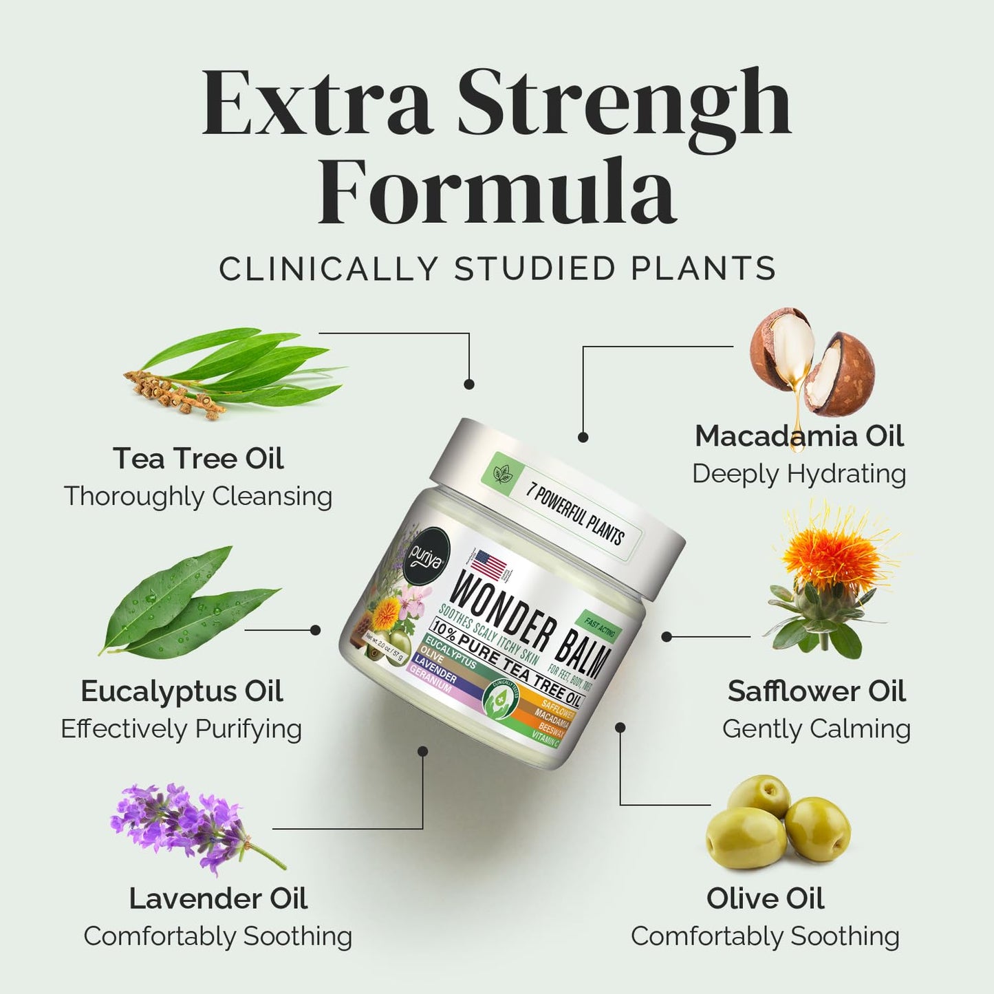 Puriya Tea Tree Oil Balm Extra Strength – Fast-Acting Plant-Powered Skin Relief