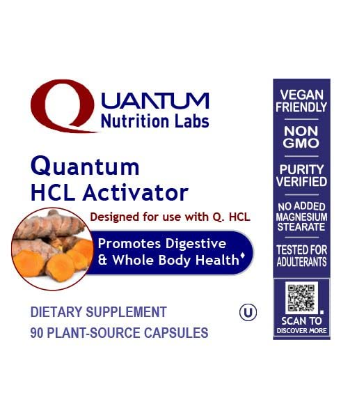 Quantum Nutrition Labs HCL Activator – Pepsin Digestive Enzymes (90 Veg Caps)