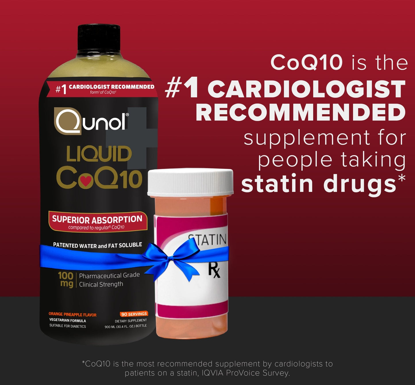 Qunol Liquid CoQ10 100mg – Superior Absorption for Heart Health | 60 Servings, 20.3 oz