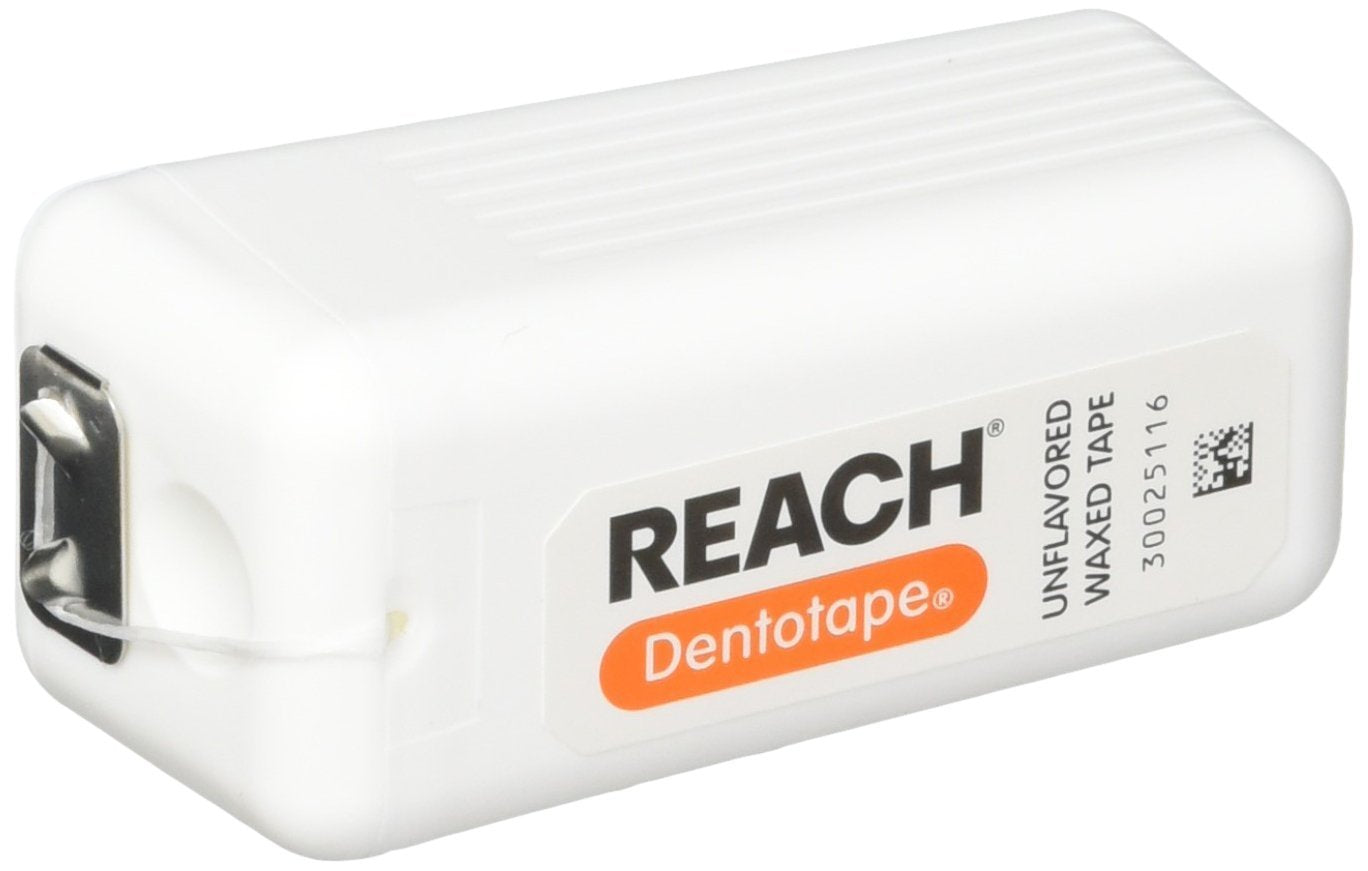 Reach Dentotape Waxed Dental Tape for Wide Gaps – Unflavored, 100 Yards (6 Pack)