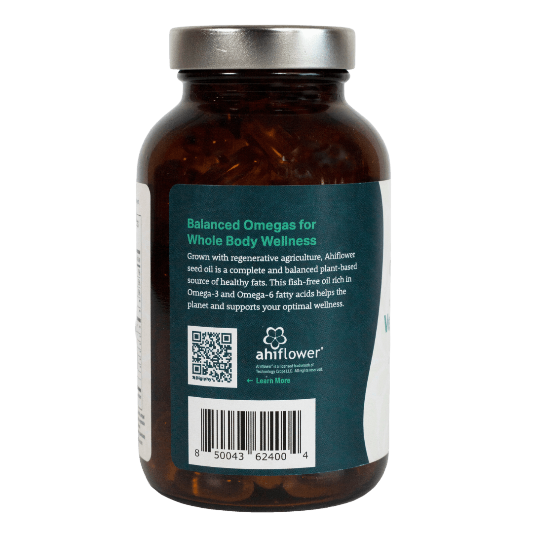 Regenerative Omegas - Ahiflower Oil, Fish-Free 120 Softgels (40 day supply)