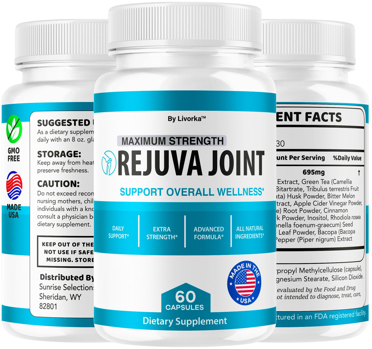 2 Pack Rejuva Joint – Official RejuvaJoint Supplement for Joint Support