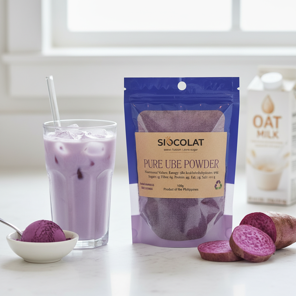 Premium Pure Ube Powder | Purple Yam for Desserts & Lattes | Siocolat UK